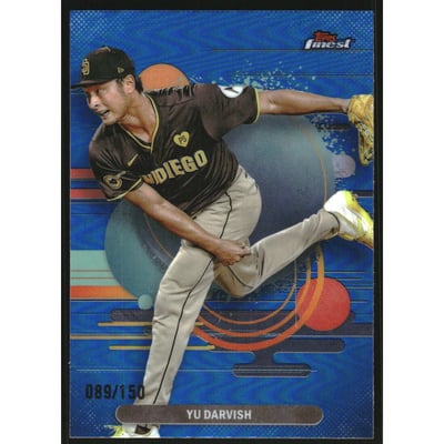 2025 Finest Blue Refractors #157 Yu Darvish