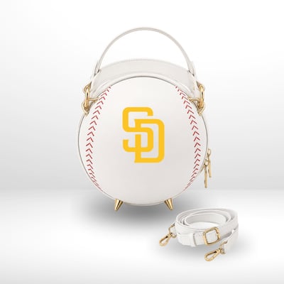 San Diego Padres by Jill Martin Baseball Crossbody Fan Bag