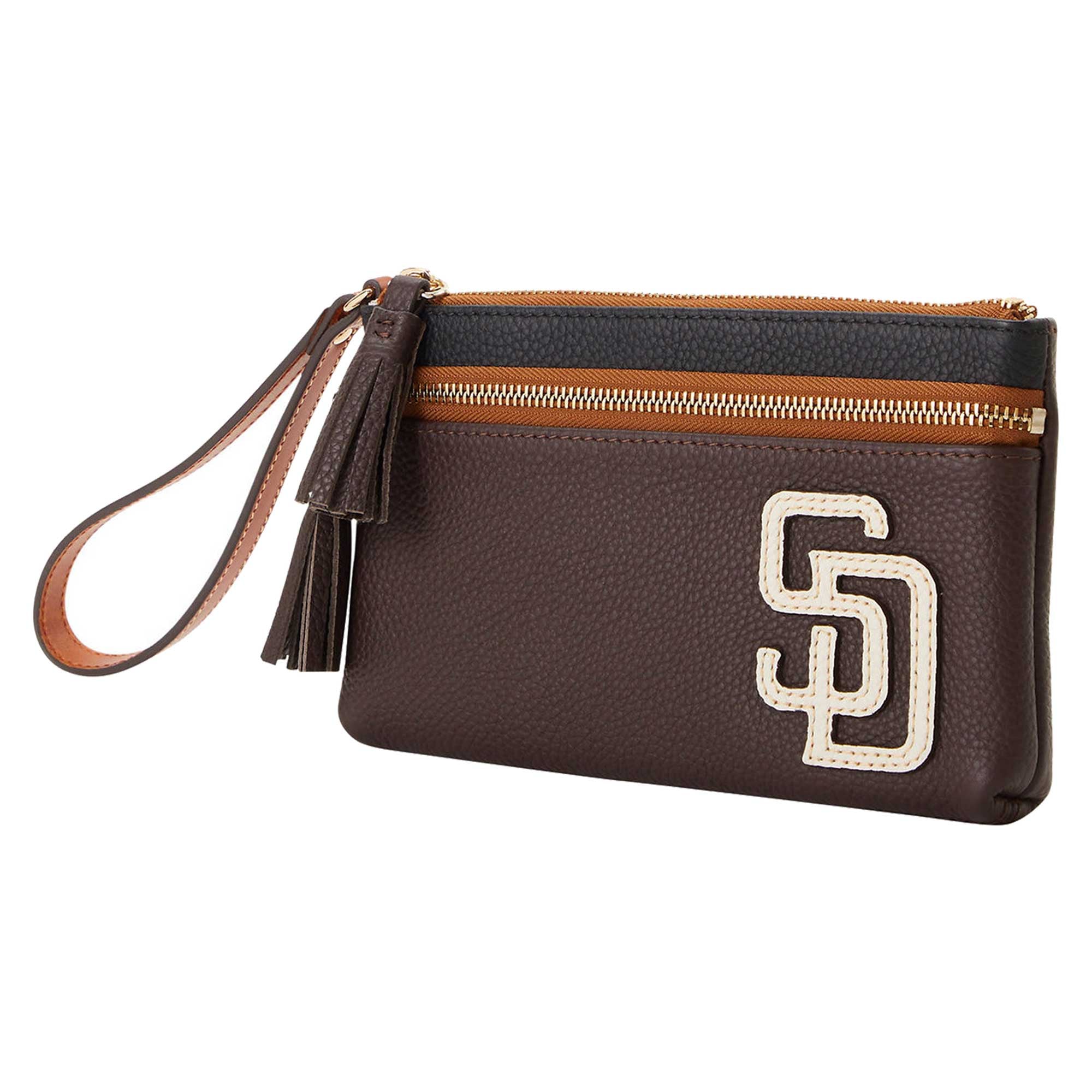 San Diego Padres Dooney & Bourke Infield Double-Zip Wristlet