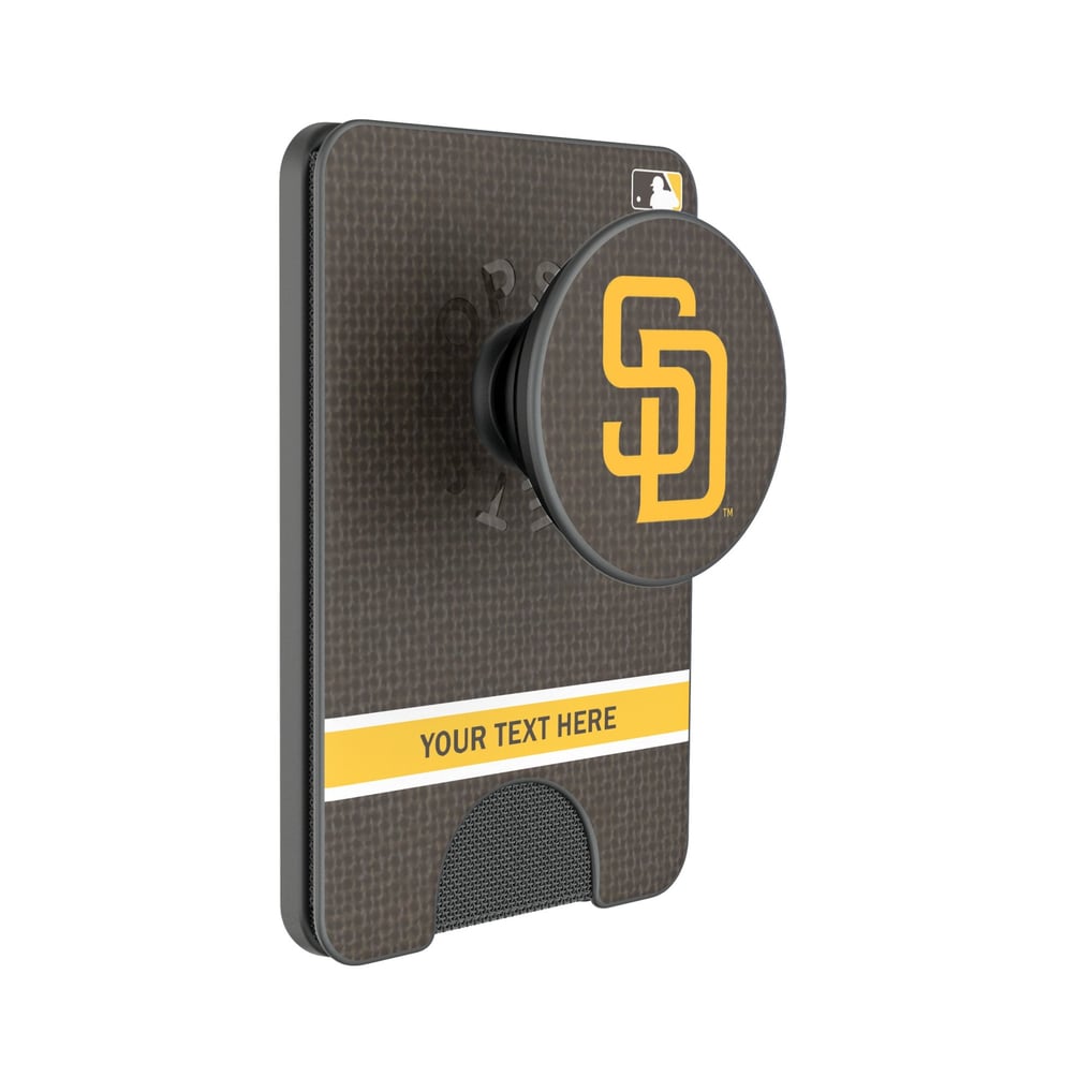San Diego Padres Keyscaper Personalized Solid PopSockets Magnetic Wallet