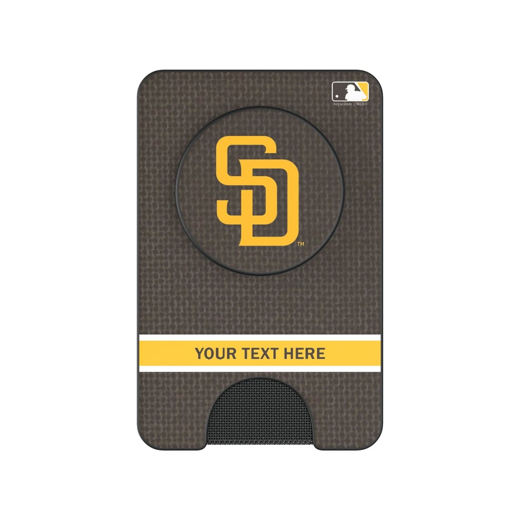 San Diego Padres Keyscaper Personalized Solid PopSockets Magnetic Wallet
