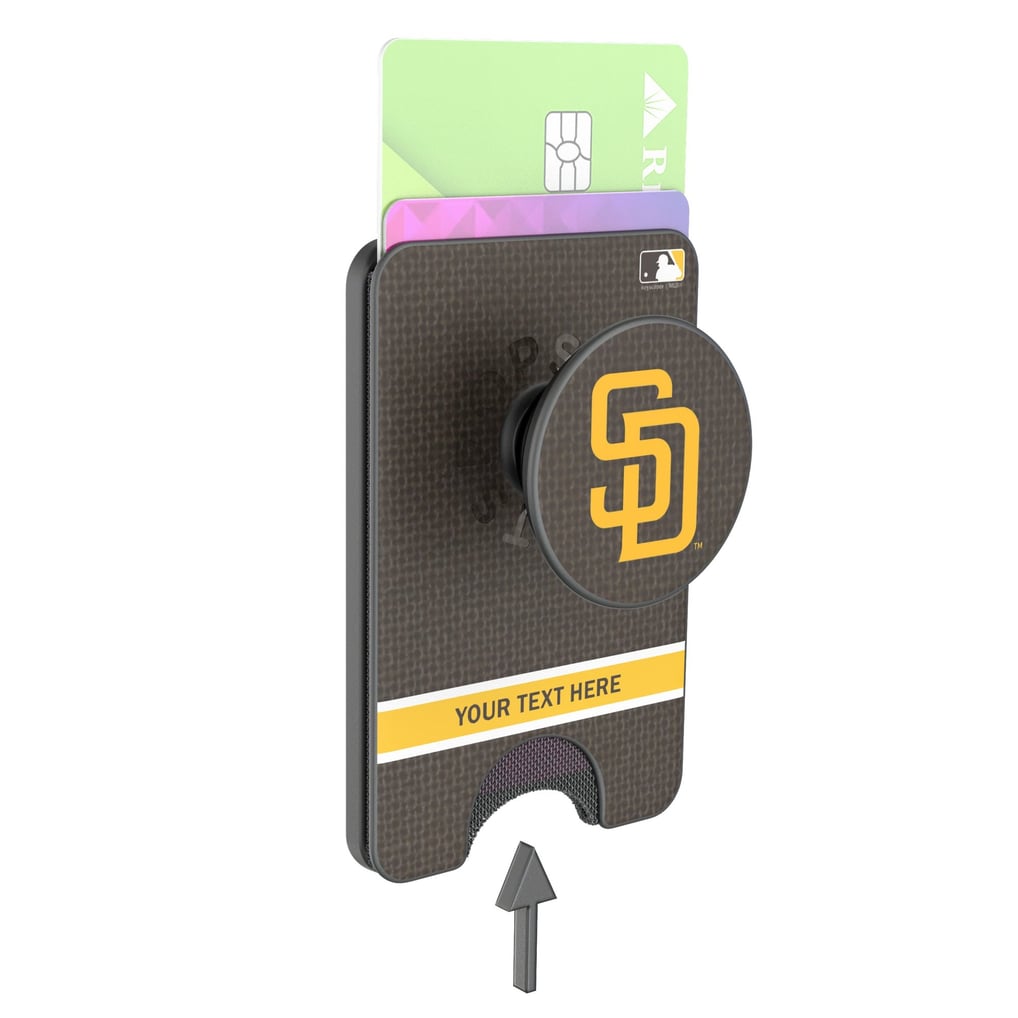 San Diego Padres Keyscaper Personalized Solid PopSockets Magnetic Wallet