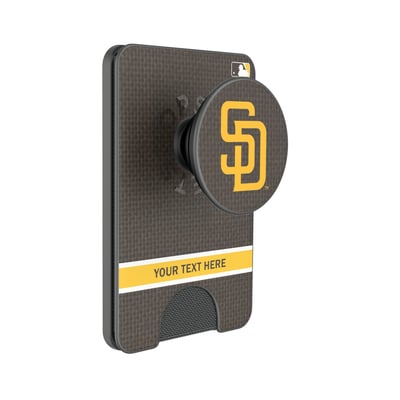San Diego Padres Keyscaper Personalized Solid PopSockets Magnetic Wallet
