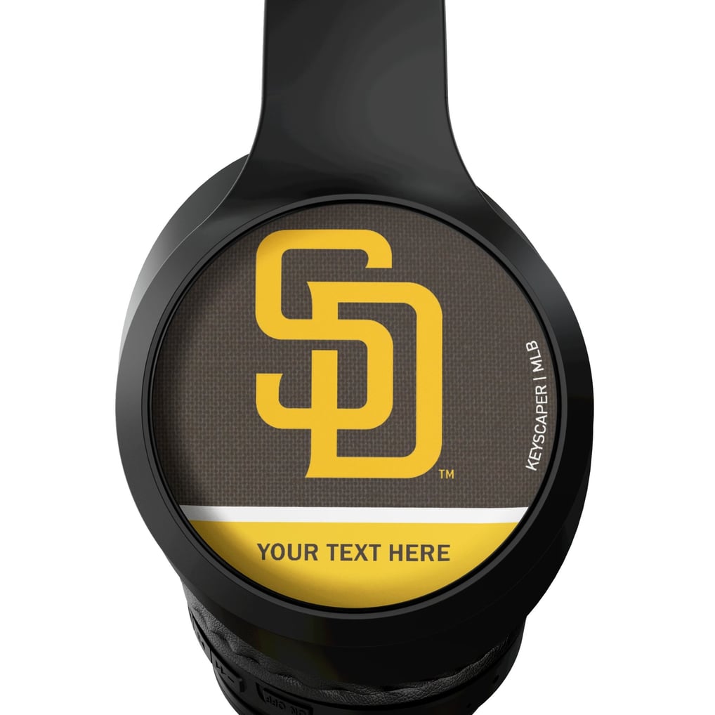 San Diego Padres Keyscaper Personalized Solid Wireless Bluetooth Headphones With Case