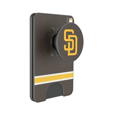 San Diego Padres Keyscaper Stripe PopSockets Magnetic Wallet