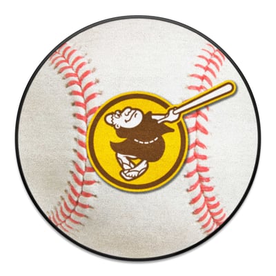 San Diego Padres Logo Brands Throwback 27" Diameter Baseball Mat