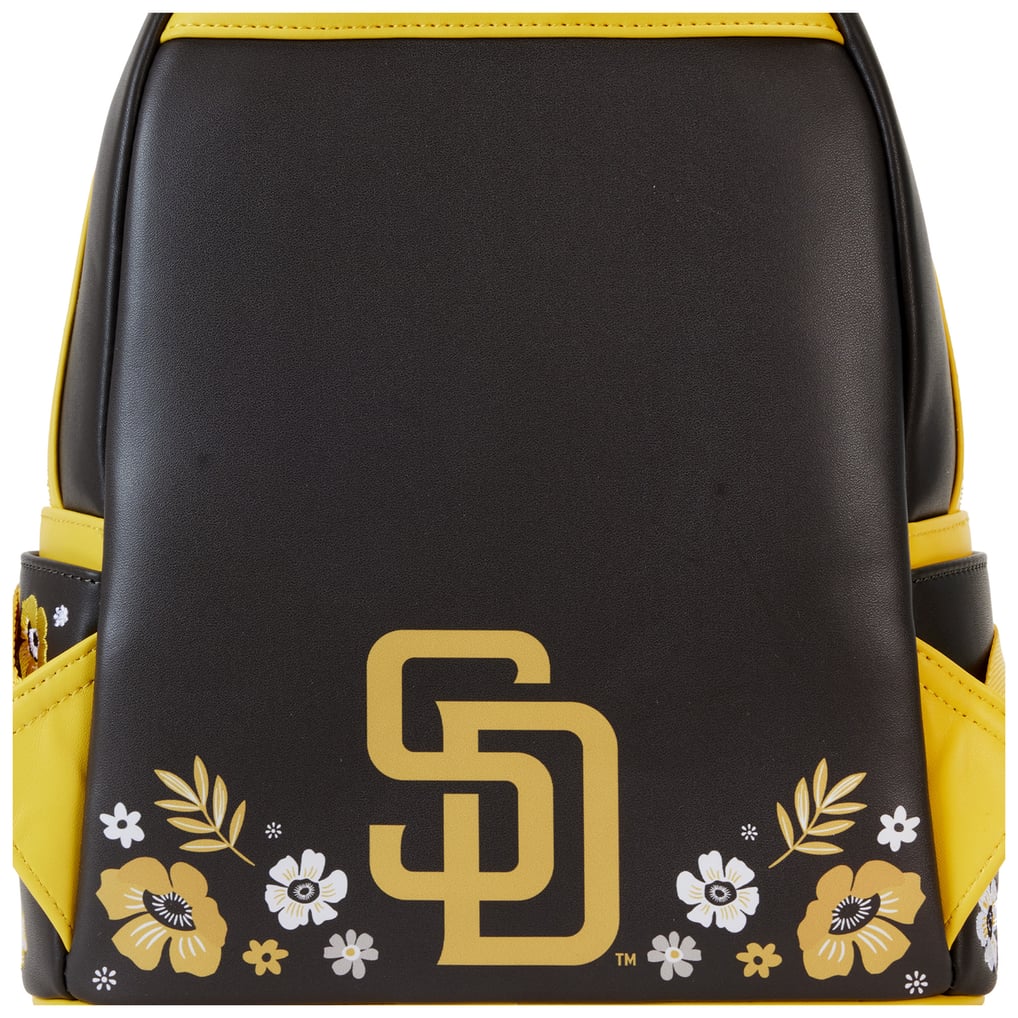 Loungefly x MLB San Diego Padres Floral Mini Backpack - Yellow & Brown Loungefly x MLB San Diego Padres Floral Mini Backpack main image 4