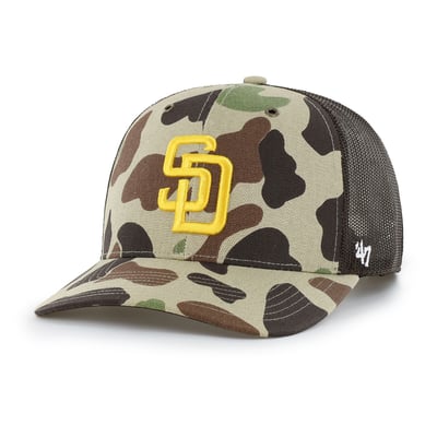 San Diego Padres Carhartt x '47 Duck Adjustable Trucker Hat - Camo