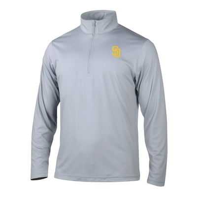 San Diego Padres Columbia Fairway Break Quarter-Zip Pullover - Gray