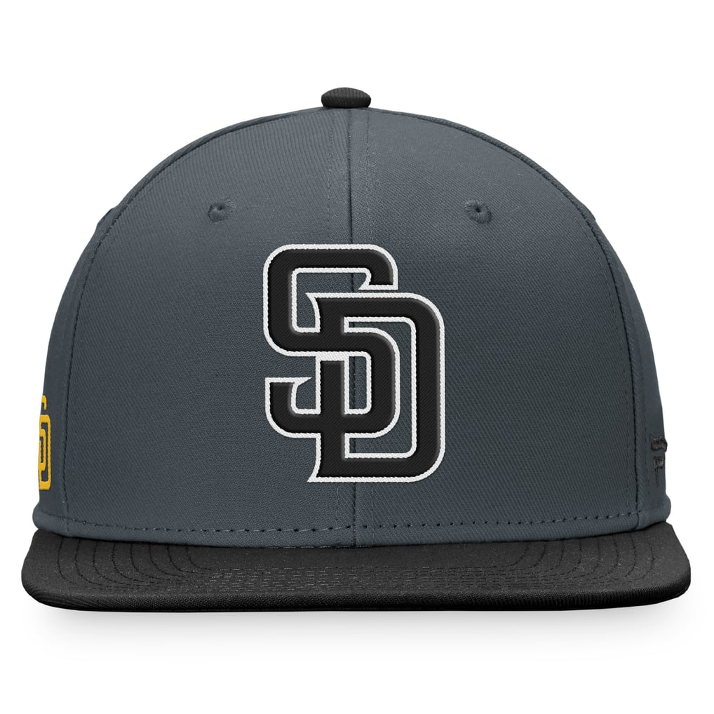 Men's San Diego Padres Fanatics Charcoal Two-Tone Patch Snapback Hat