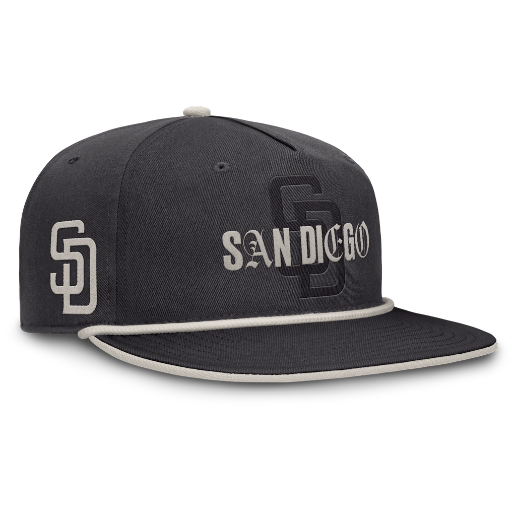 San Diego Padres Fanatics Gapper Snapback Hat - Graphite