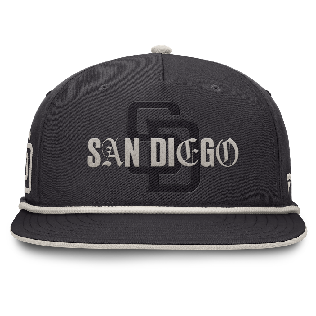 San Diego Padres Fanatics Gapper Snapback Hat - Graphite