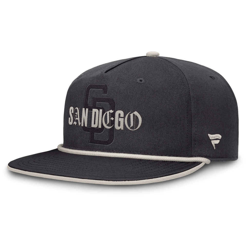 San Diego Padres Fanatics Gapper Snapback Hat - Graphite