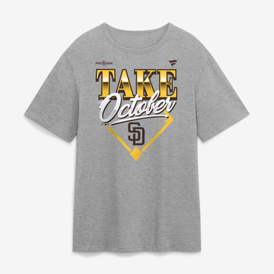 San Diego Padres 2026 MLB Postseason Take October T-Shirt - Gray
