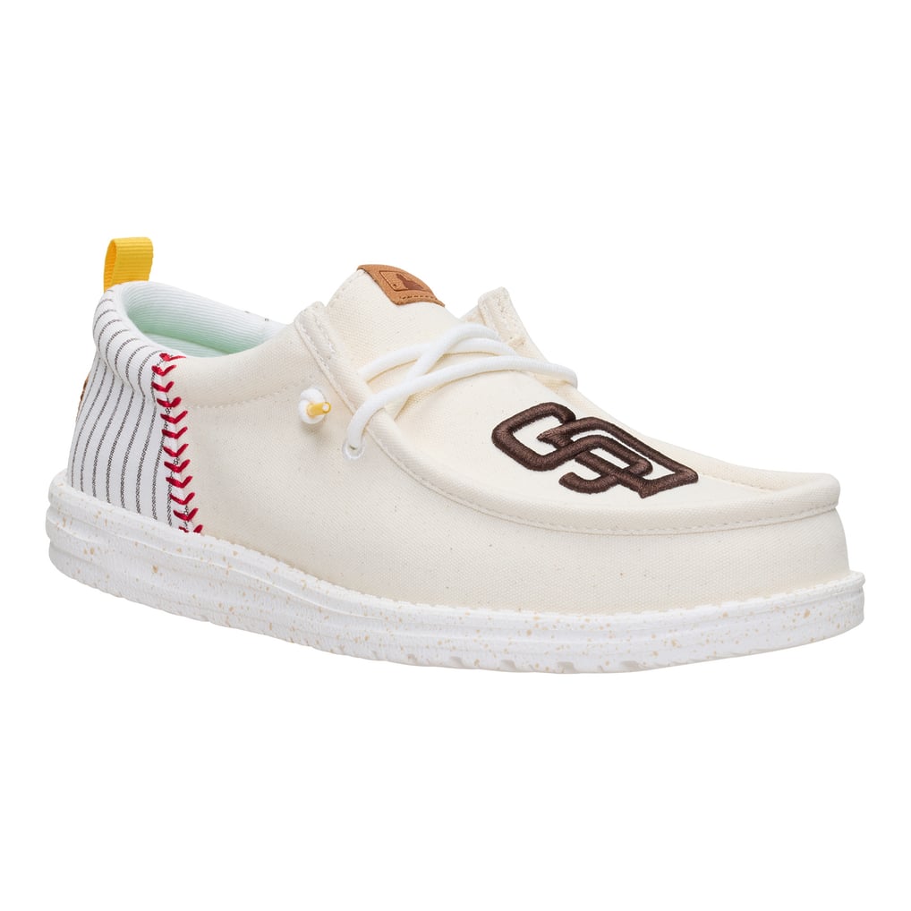 Hey Dude Wally Linen Natural White Slip on Shoes Mens Size 9 Mens HEYDUDE Wally Craft Linen Slip-On Casual Shoe - White  main image 3