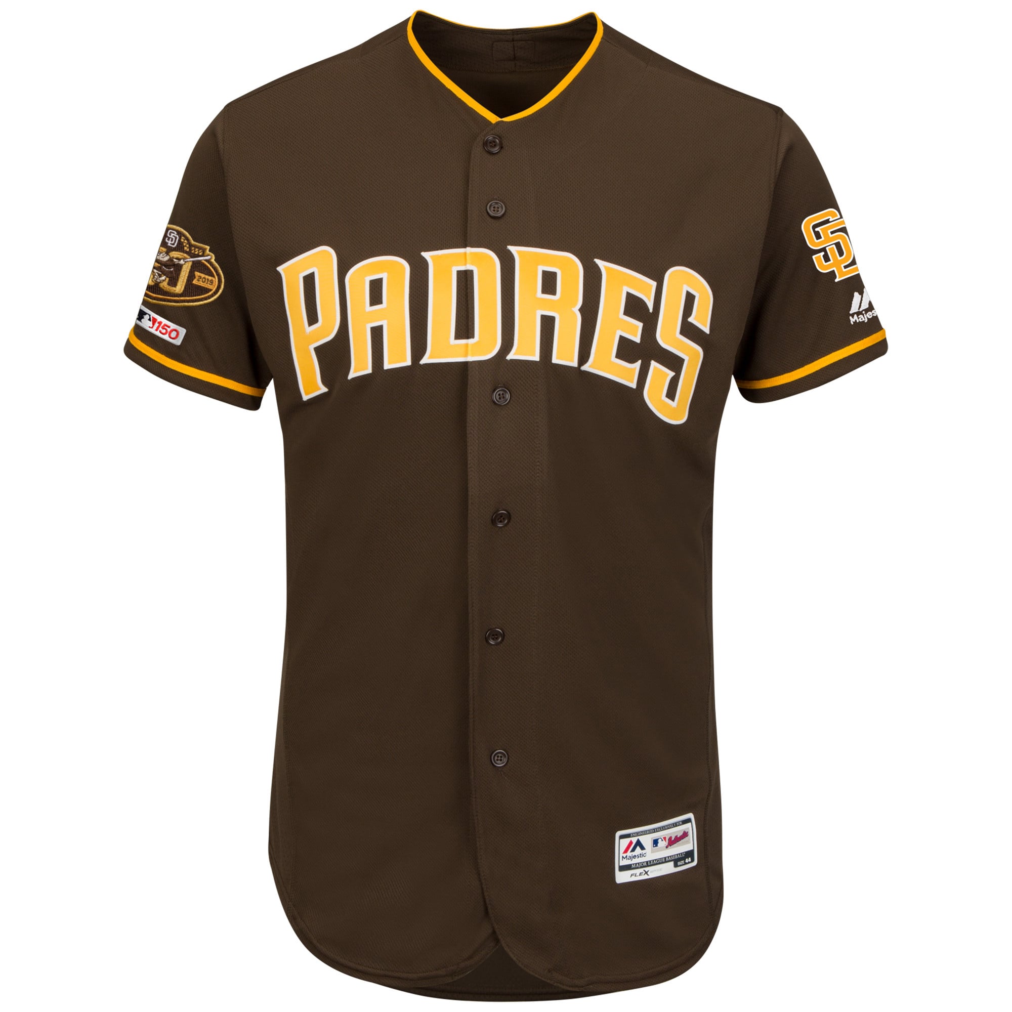 Men's San Diego Padres Majestic Brown Alternate 50th Anniversary