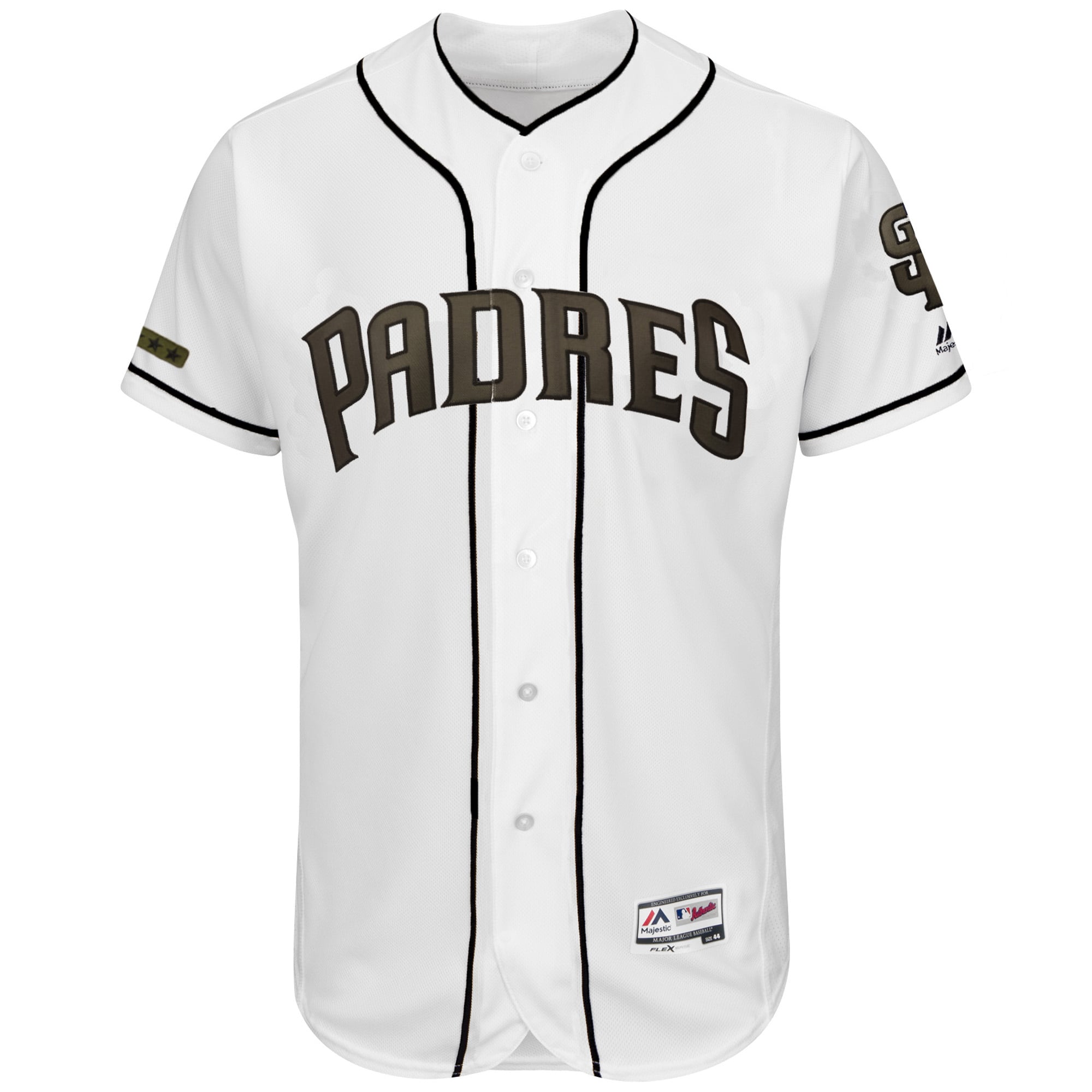 Men's San Diego Padres Majestic White 2018 Memorial Day Authentic