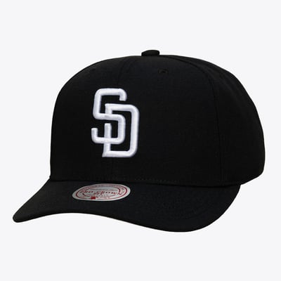 San Diego Padres Mitchell & Ness Pro Crown Snapback - Black
