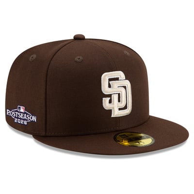 San Diego Padres New Era 2026 MLB Postseason Side Patch 59FIFTY Fitted Hat - Brown