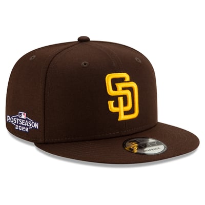 San Diego Padres New Era 2026 MLB Postseason Side Patch 9FIFTY Snapback Hat - Brown