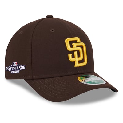 San Diego Padres New Era Adult 2026 MLB Postseason Side Patch 9FORTY Adjustable Hat - Brown