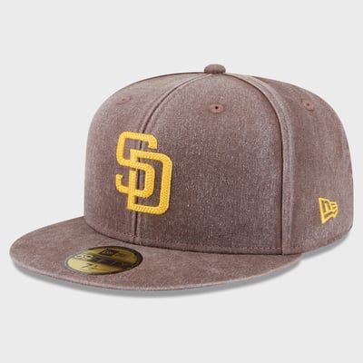  San Diego Padres New Era Washed 59FIFTY Fitted Hat - Brown