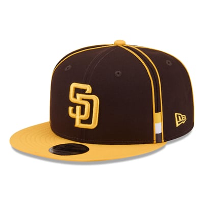 San Diego Padres New Era 9FIFTY Soutache Snapback Hat - Brown/Gold