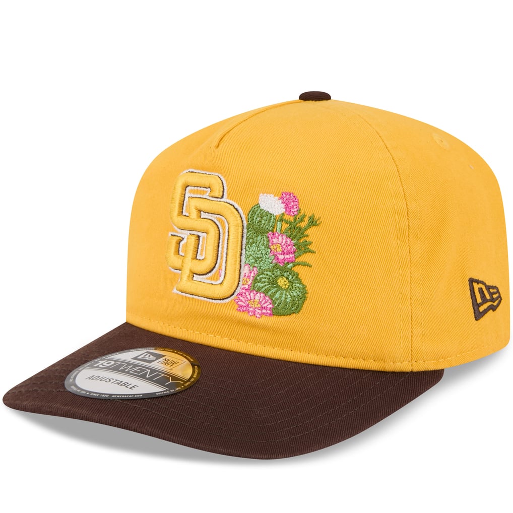 New Era Brown Cap with Yellow Floral Design Women main image 3