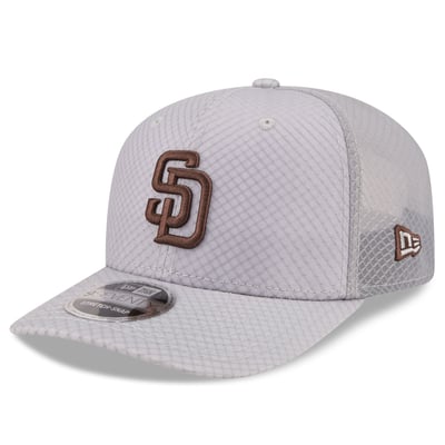  San Diego Padres New Era 9SEVENTY Jock Adjustable Trucker Hat - Gray