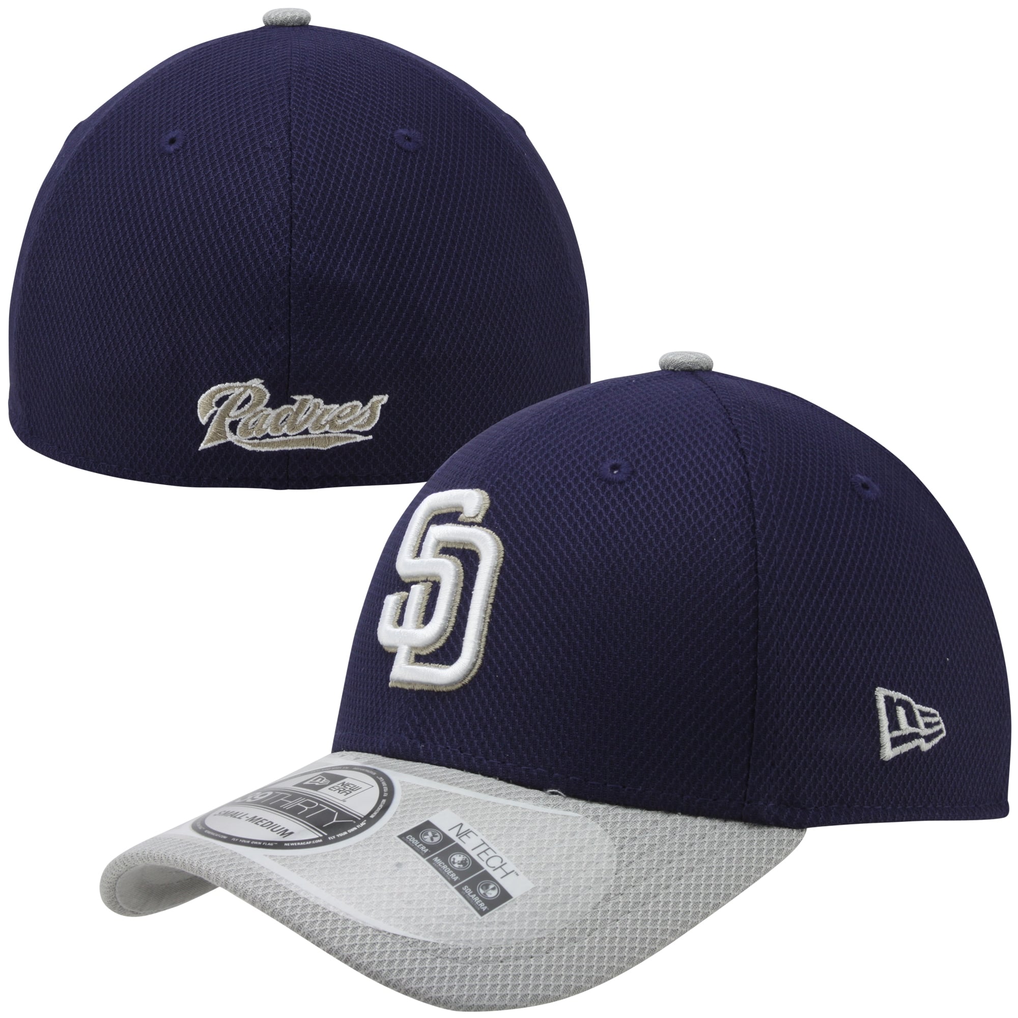 Men's San Diego Padres New Era Navy 2-Tone Reverse Diamond Era 39THIRTY ...