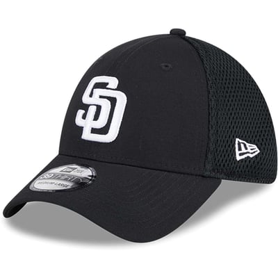 San Diego Padres New Era Neo 39THIRTY Flex Hat - Black/White