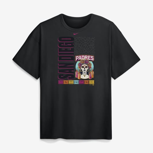 San Diego Padres Nike City Connect Max90 Heavyweight T-Shirt - Black