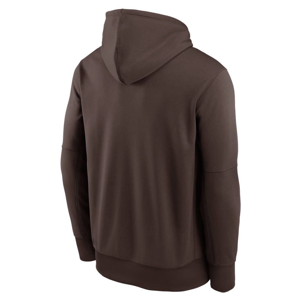 San Diego Padres Nike 2026 MLB Postseason Authentic Collection Therma Fleece Hoodie - Brown