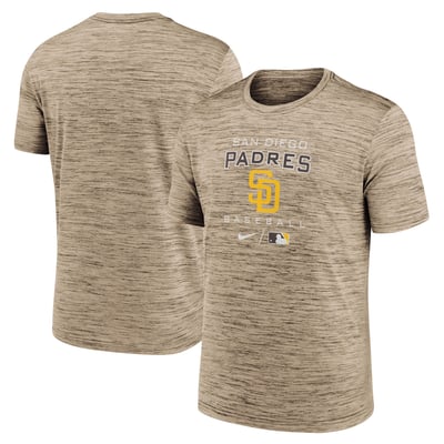 San Diego Padres Nike Authentic Collection Velocity Practice Performance T-Shirt - Brown