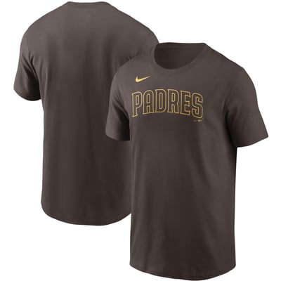 San Diego Padres Nike Team Wordmark T-Shirt - Brown