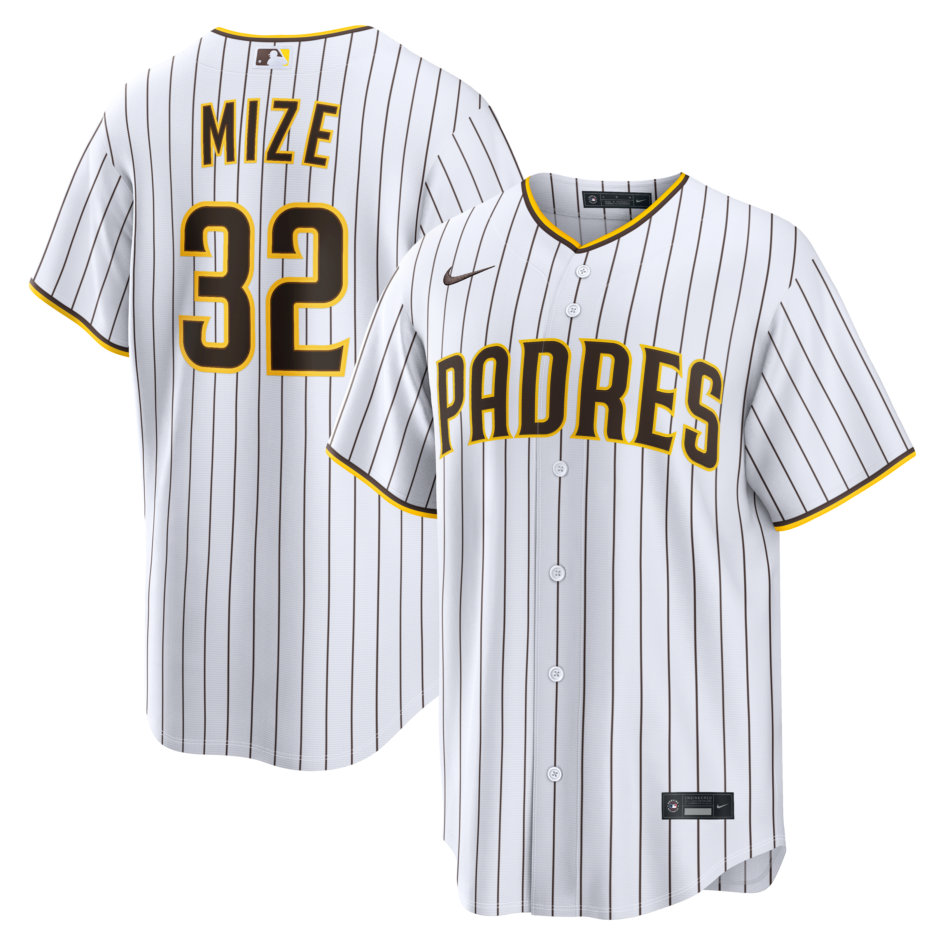 Casey Mize San Diego Padres Home Replica Jersey White
