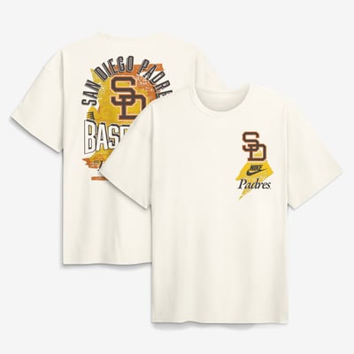 San Diego Padres Nike Max90 Arch Heavyweight T-Shirt - Cream