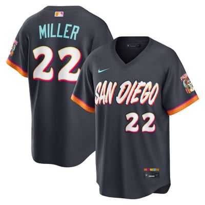 Mason Miller San Diego Padres Nike 2026 City Connect Stadium Jersey - Obsidian