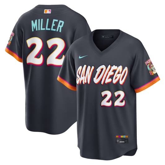 Mason Miller San Diego Padres Nike 2026 City Connect Stadium Jersey - Obsidian