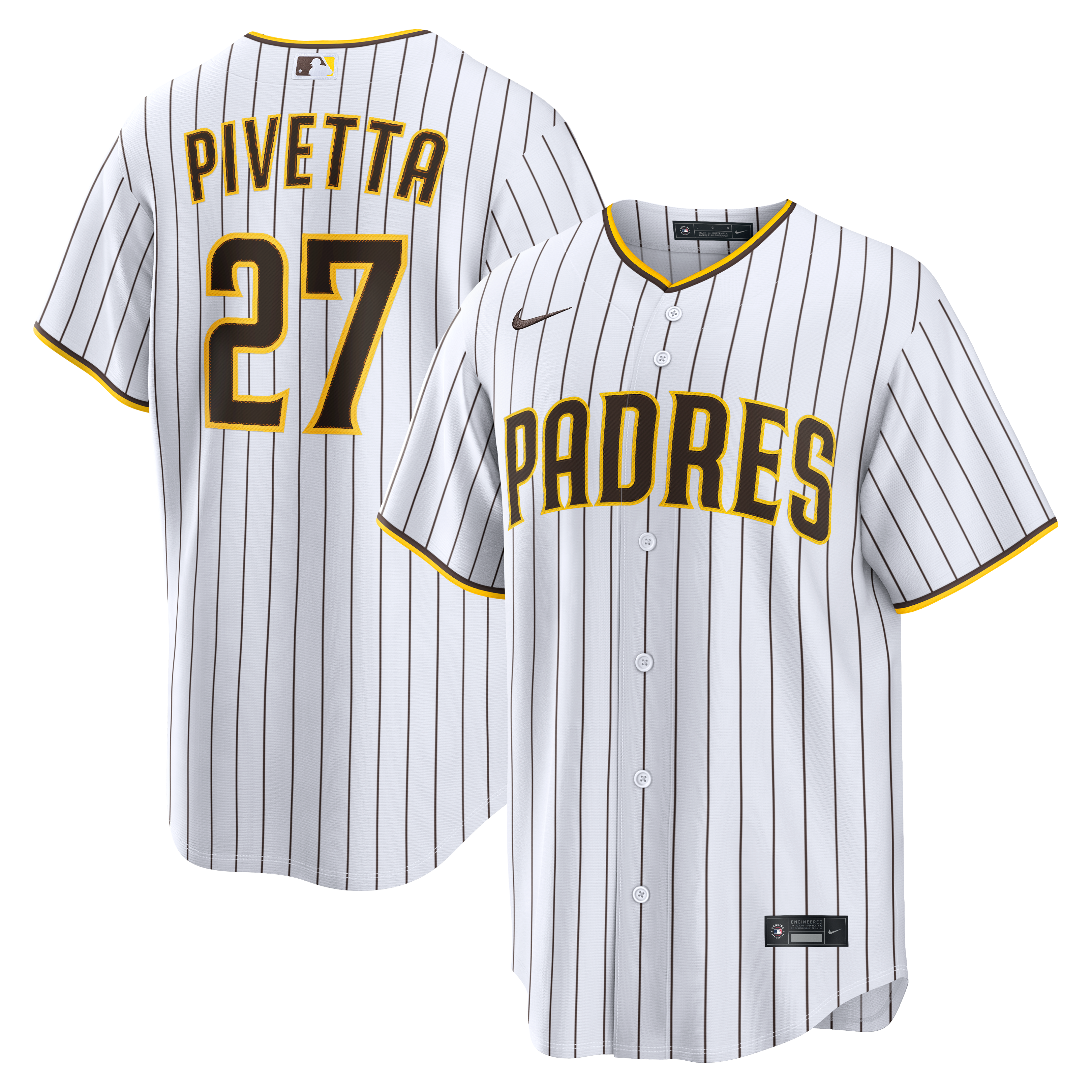 Nick Pivetta San Diego Padres Home Replica Jersey White