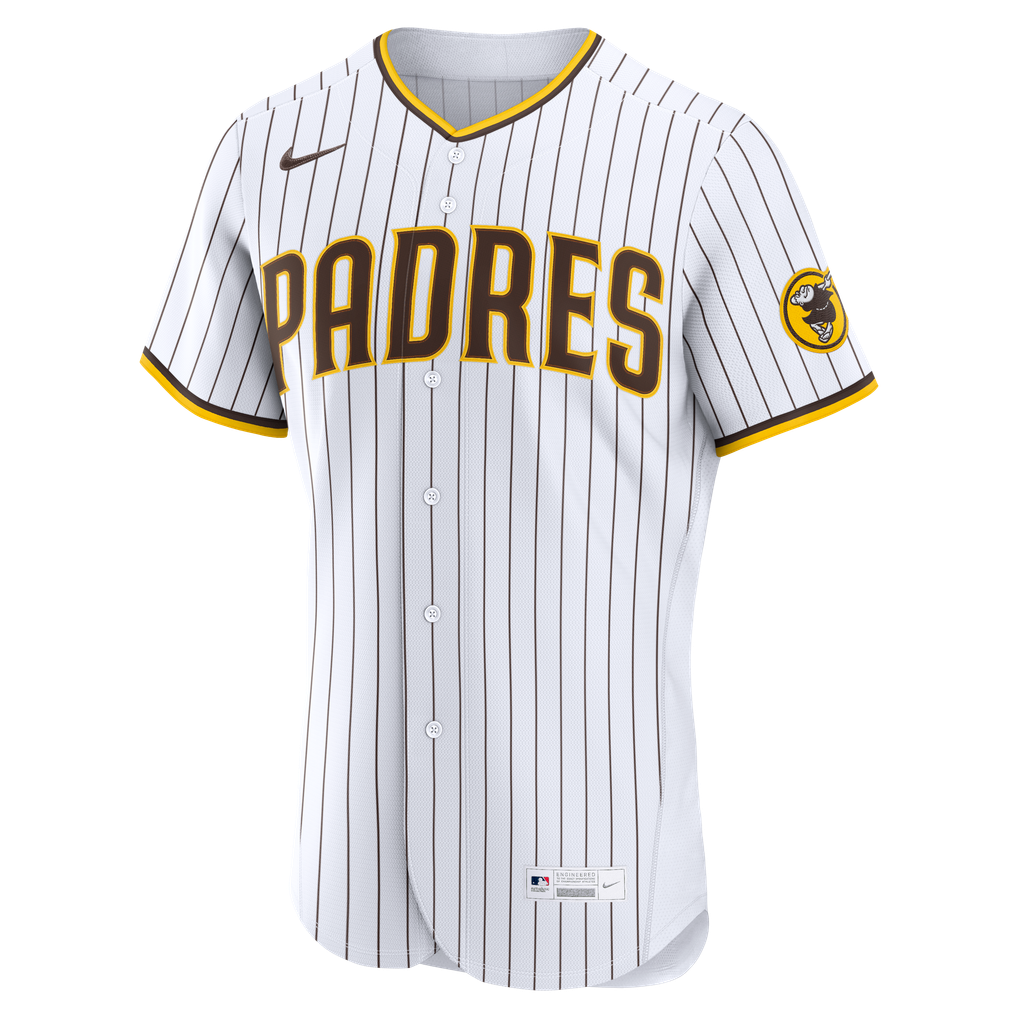 San Diego Padres Nike Home Authentic Custom Jersey - White