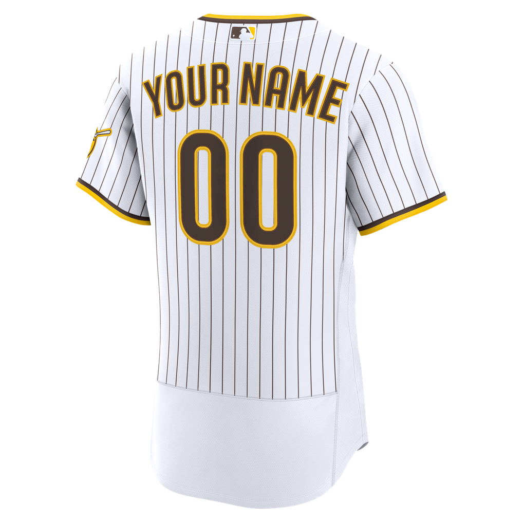  San Diego Padres Nike Home Authentic Custom Jersey - White