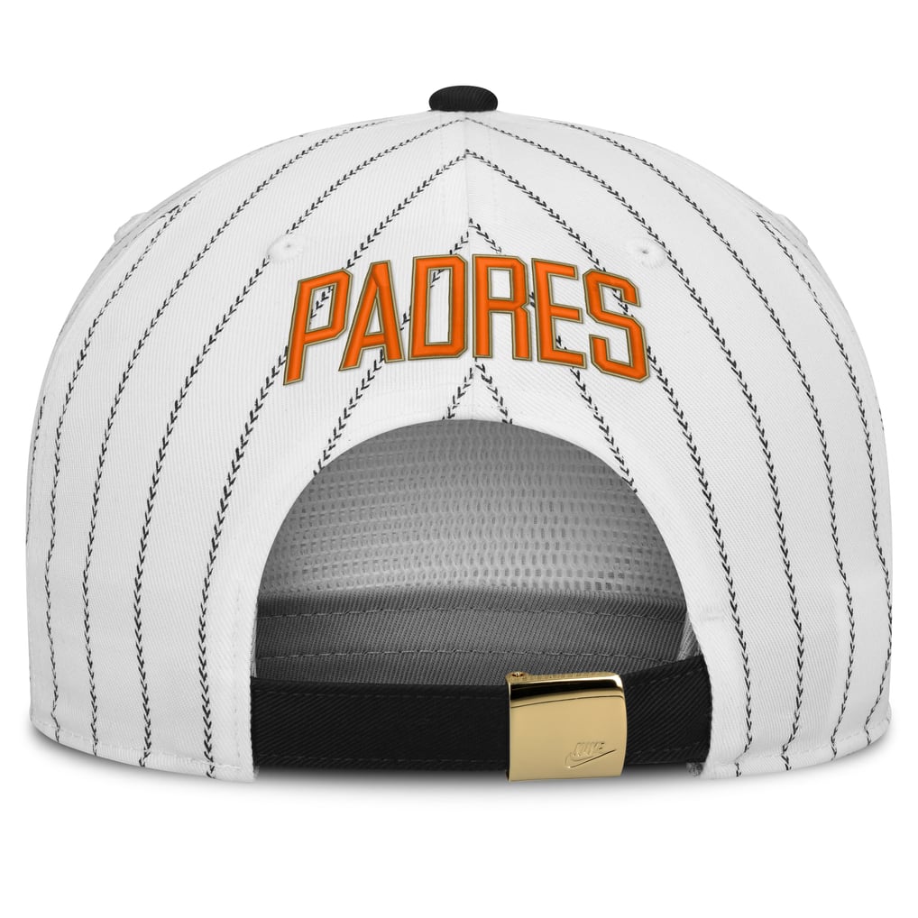 San Diego Padres Nike Cooperstown Collection Pro Adjustable Hat - White/Black