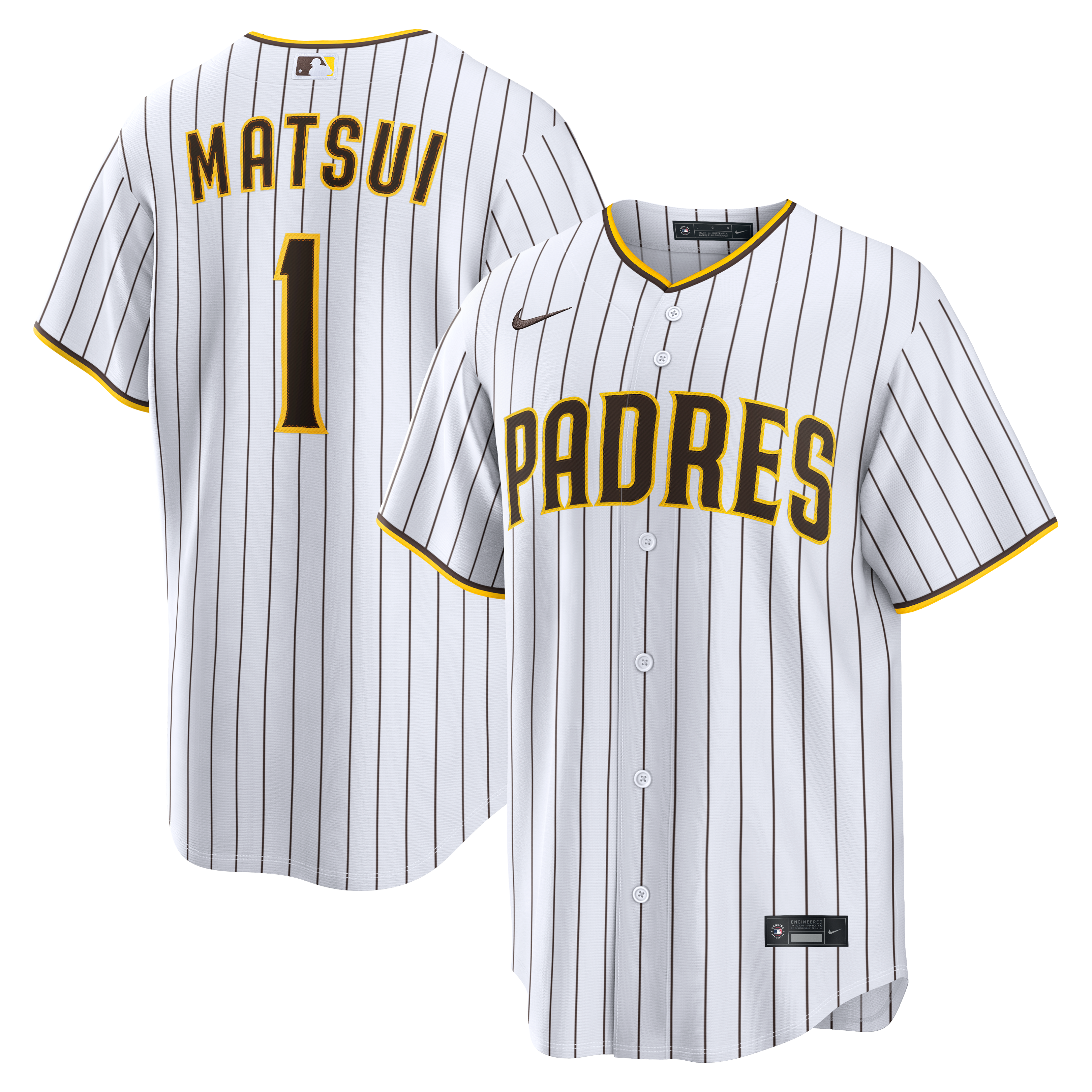 Yuki Matsui San Diego Padres Home Replica Jersey White