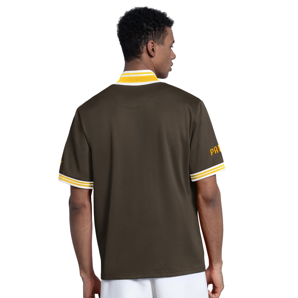  San Diego Padres Starter Button-Up Short Sleeve Jacket - Brown