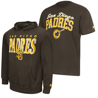 San Diego Padres Starter Logo Hoodie & T-Shirt Combo Pack - Brown