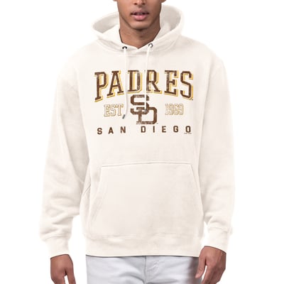  San Diego Padres Starter Established Logo Fleece Hoodie - Cream