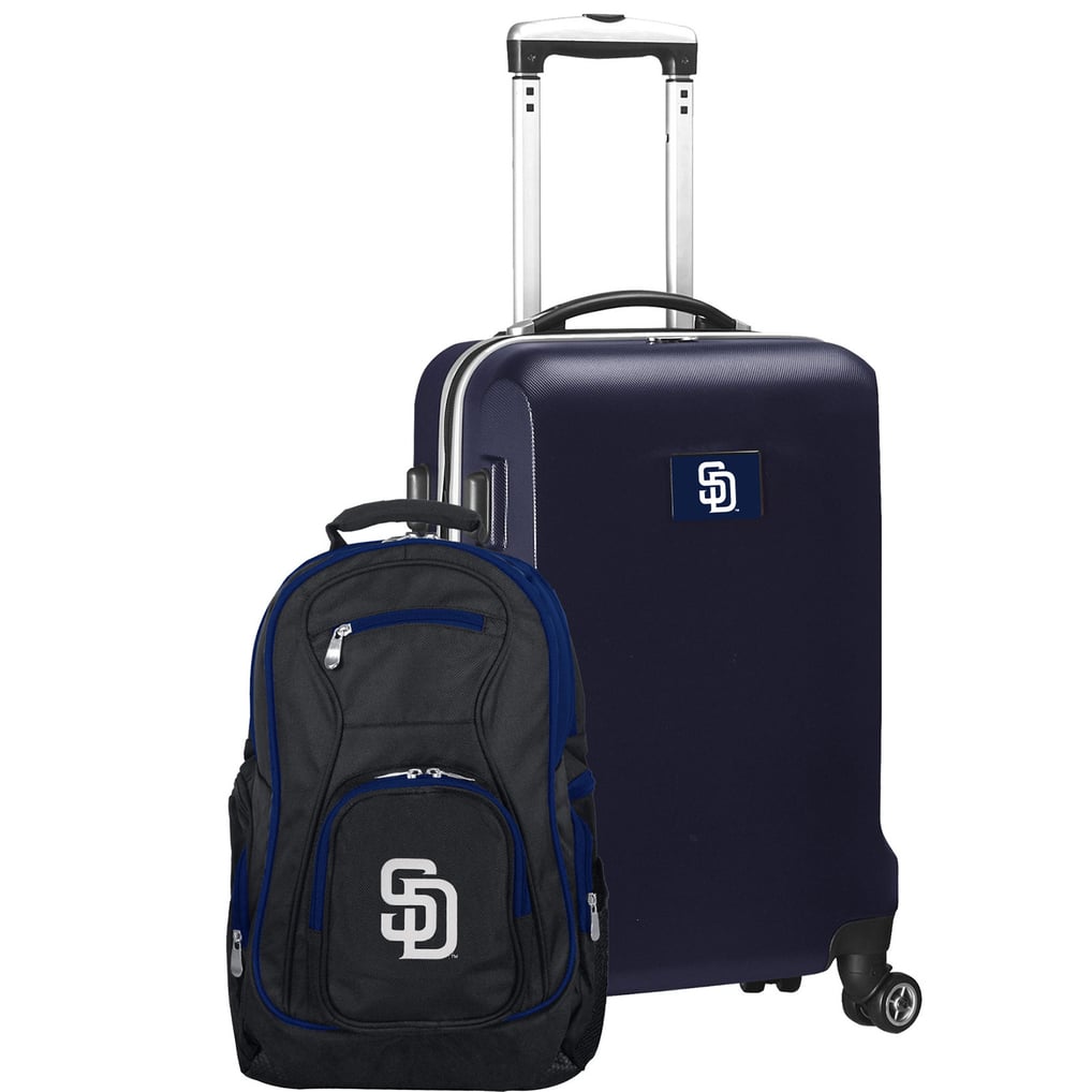 San Diego Padres MOJO Deluxe 2-Piece Backpack and Carry-On Set - Navy