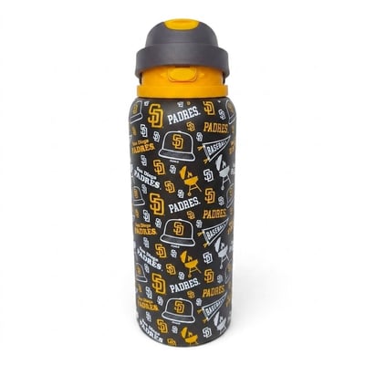 San Diego Padres Pegasus 32oz. Game Day Pennant Stainless Steel ProPress Water Bottle