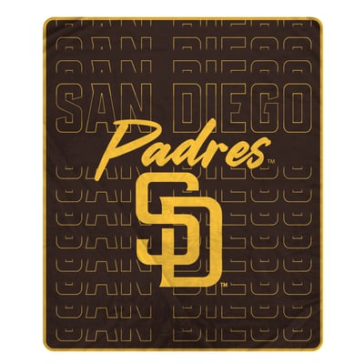 San Diego Padres Pegasus Echo Script Fade 50" x 60" Ultra Soft Throw Blanket